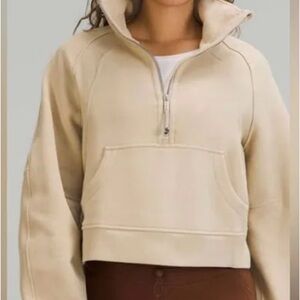 Lululemon tan oversized half zip